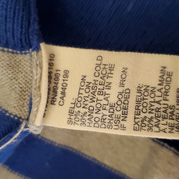 Heritage 1981 v-neck button-up cardigan sweater, size large - Picture 4 of 5